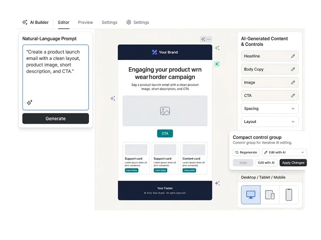 GetBiz Campaign ai email builder