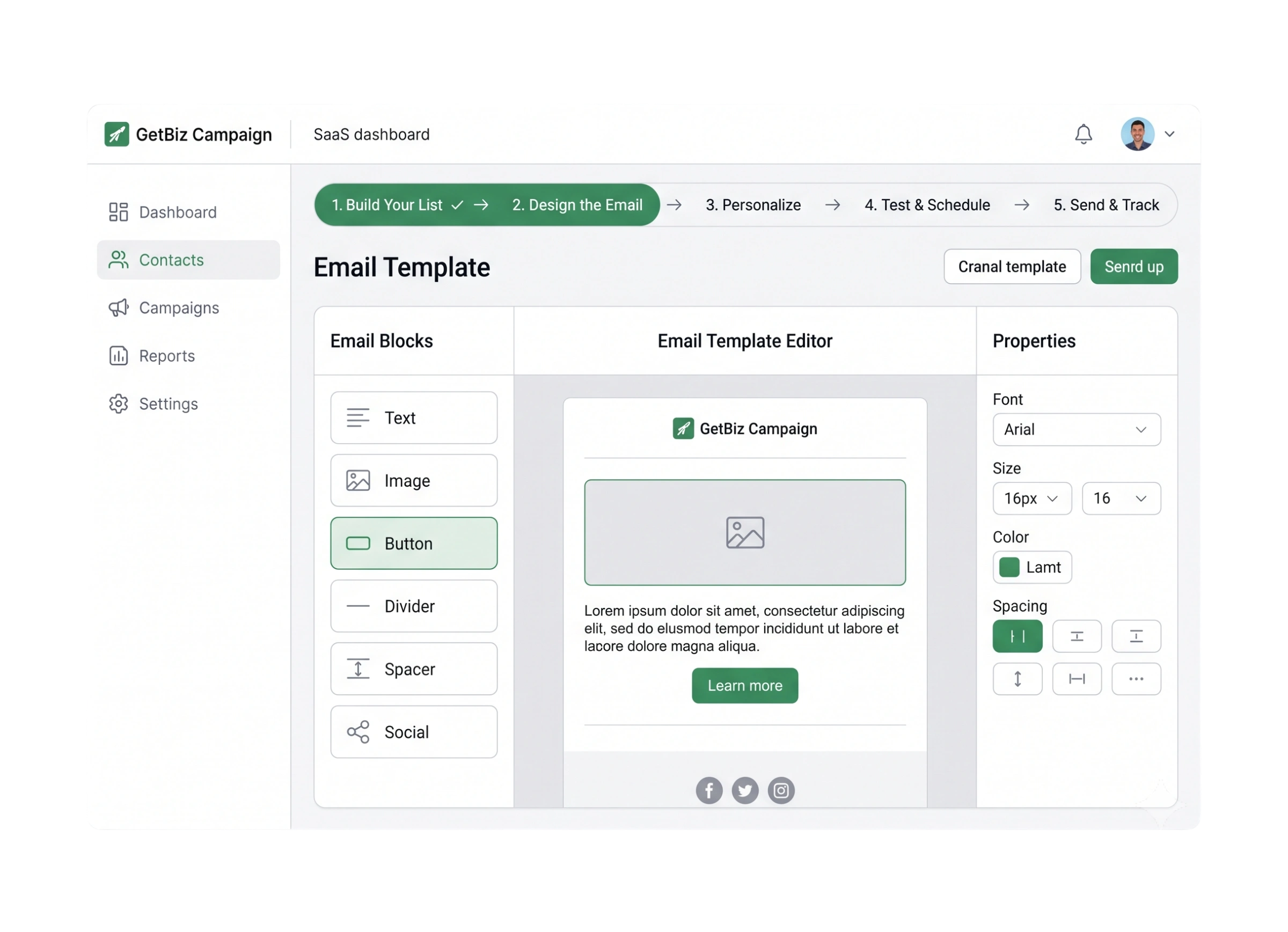 Design the Email