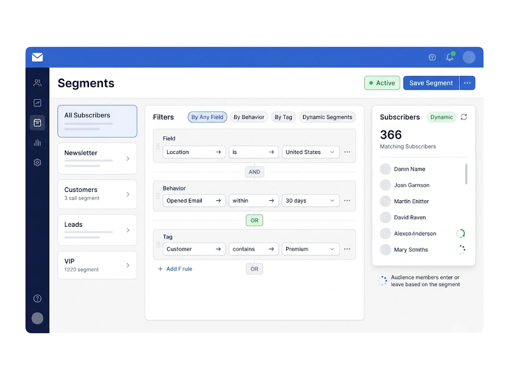 GetBiz Campaign list segmentation