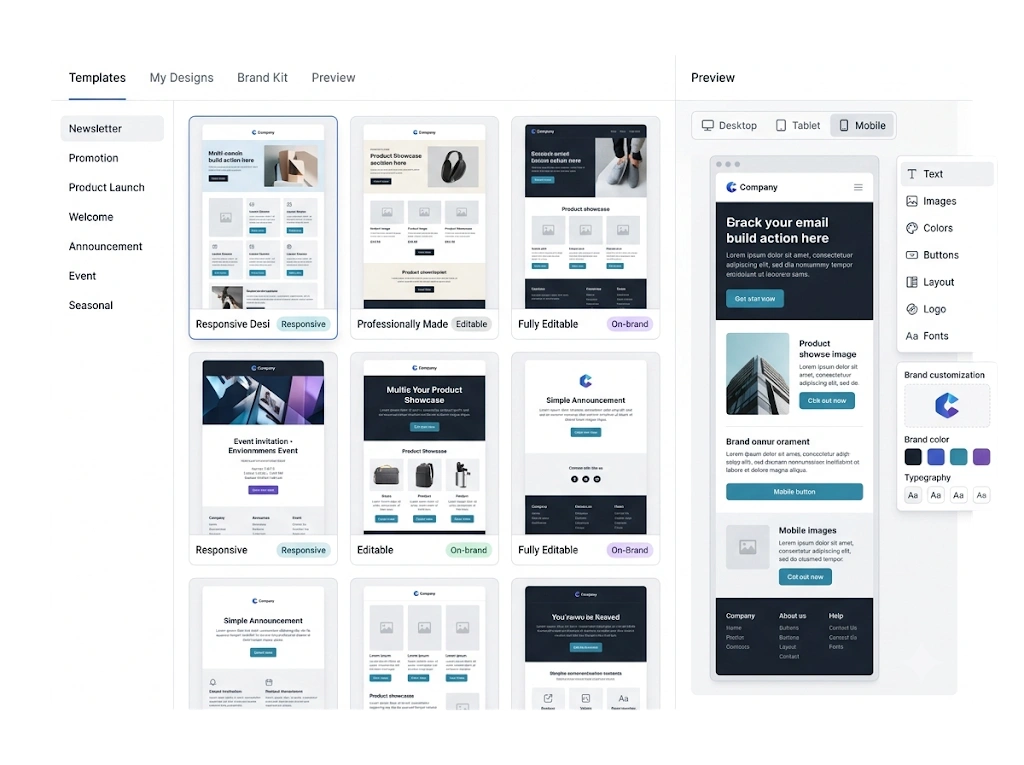GetBiz Campaign responsive templates