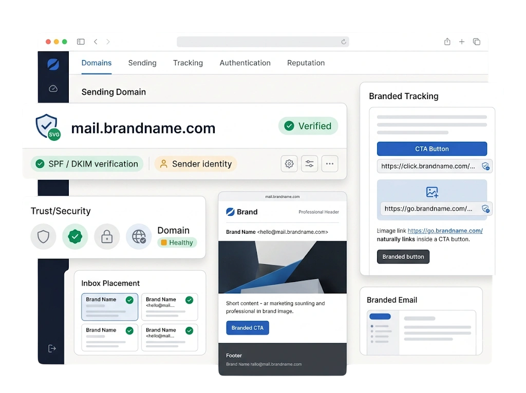 GetBiz Campaign sending & tracking domains