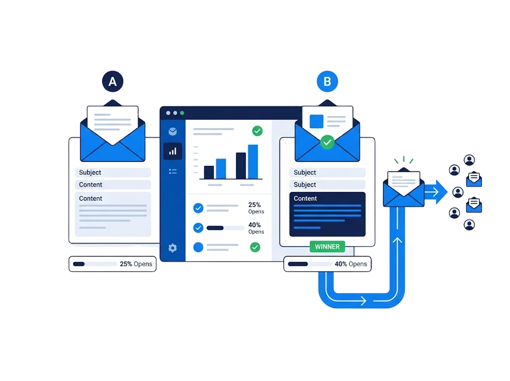 GetBiz Campaign a/b split testing