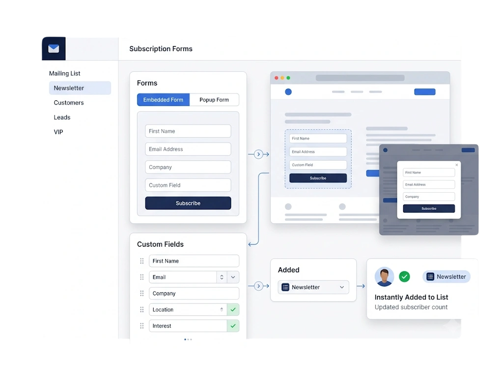 GetBiz Campaign subscription forms