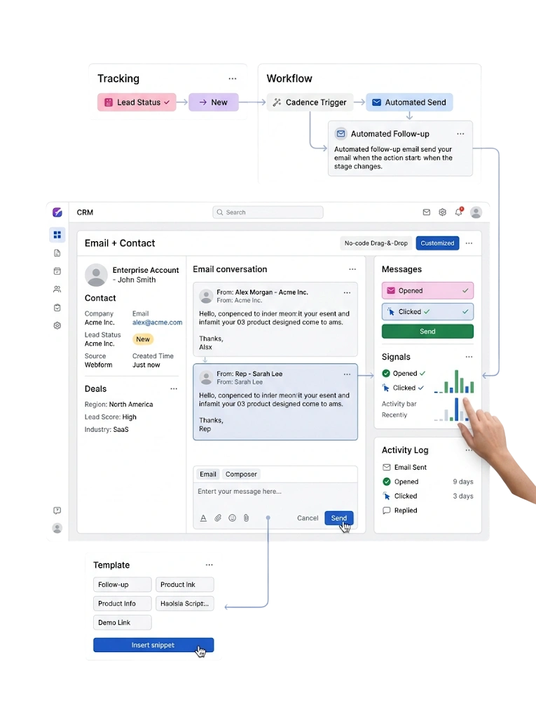 GetBiz CRM email integration