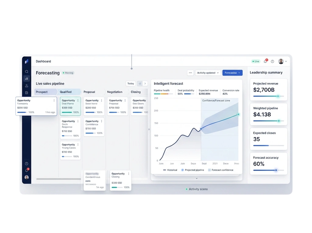 GetBiz CRM forecasting
