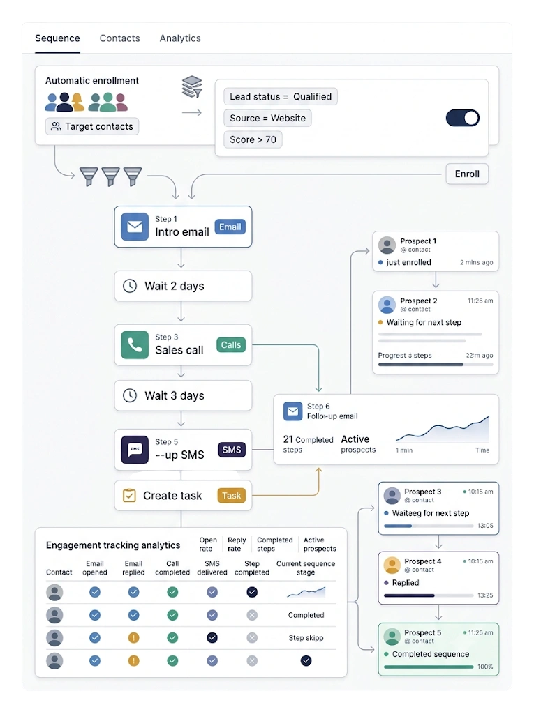 GetBiz CRM sales cadence software