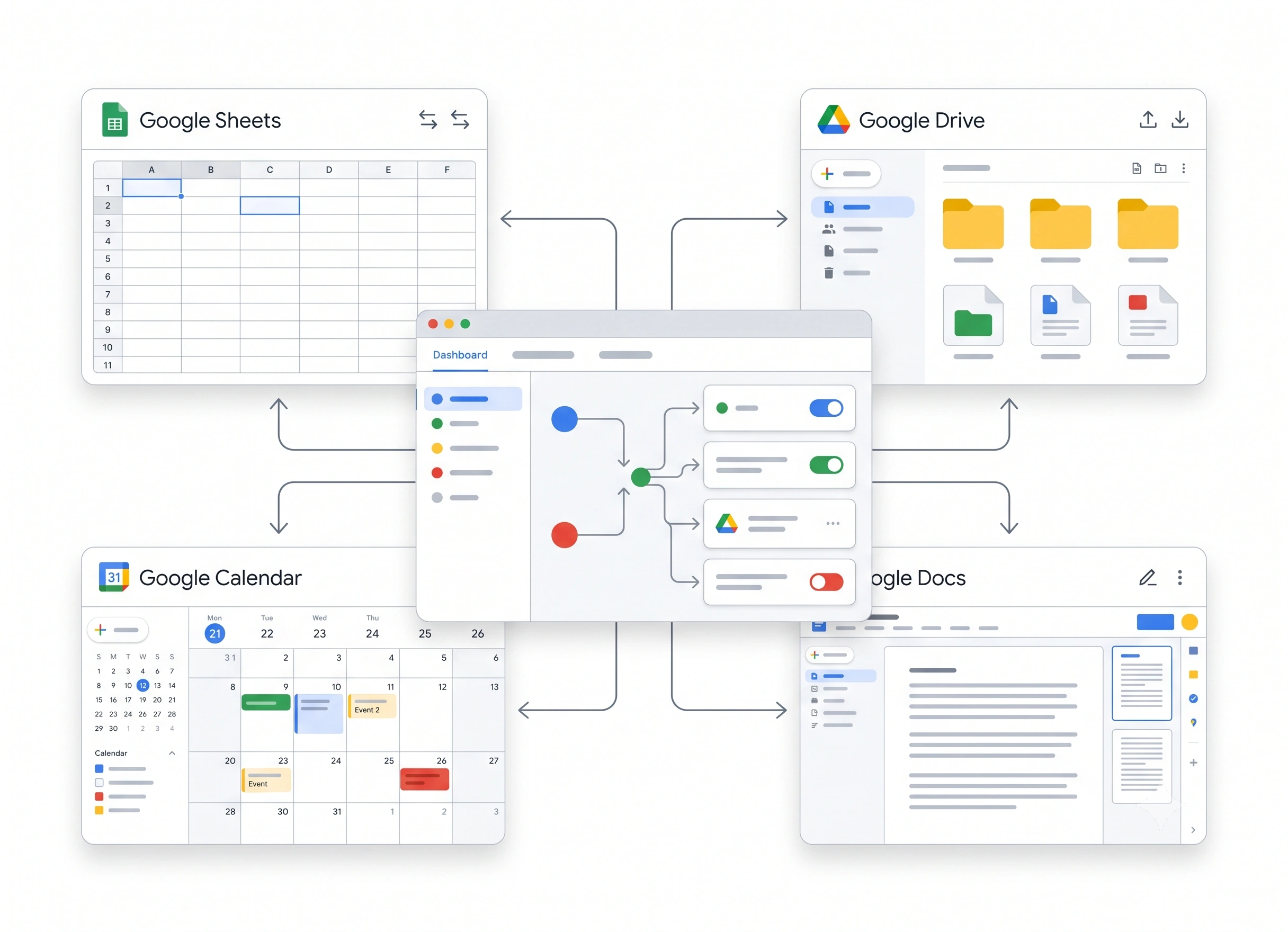 Automate with Google services.