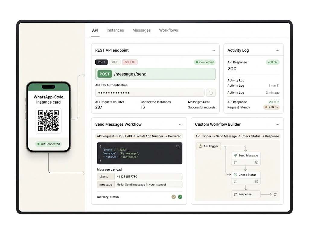 GetBiz WhatsApp qr rest api