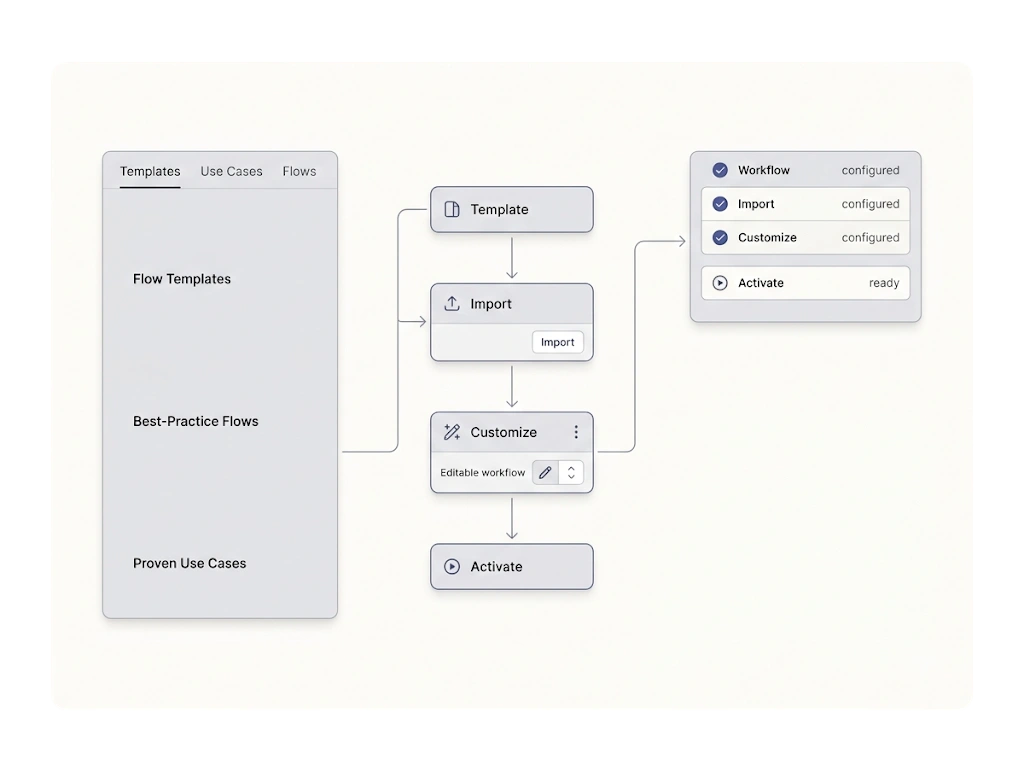 Launch faster with ready-made templates.